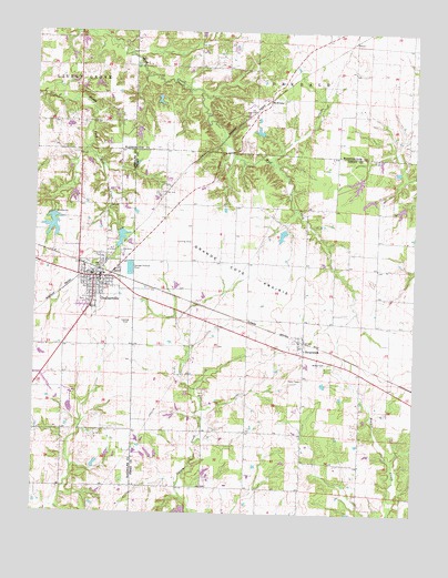 Coulterville, IL USGS Topographic Map