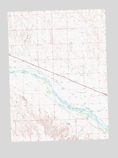 Coumbe Bluff, NE USGS Topographic Map