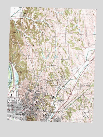 Council Bluffs North, IA USGS Topographic Map