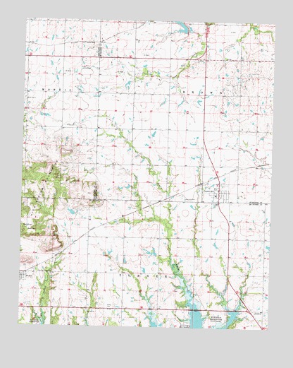 Council Hill, OK USGS Topographic Map