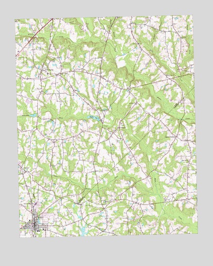 Angier, NC USGS Topographic Map