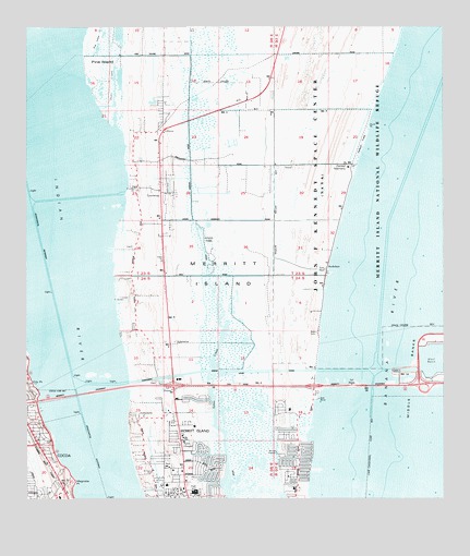 Courtenay, FL USGS Topographic Map