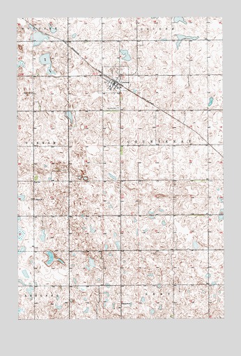 Courtenay, ND USGS Topographic Map