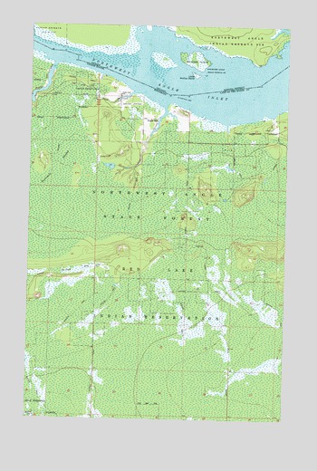 Angle Inlet, MN USGS Topographic Map