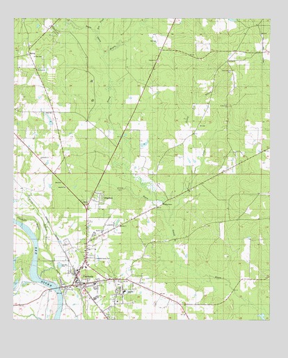 Coushatta, LA USGS Topographic Map