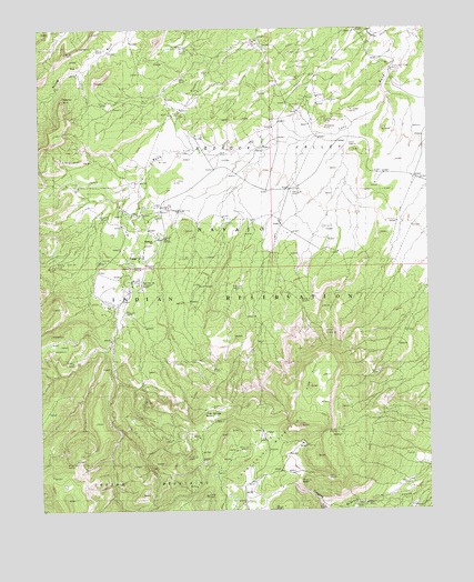 Cove, AZ USGS Topographic Map