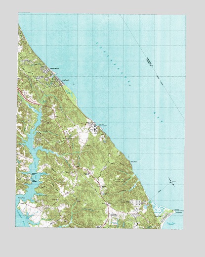 Cove Point, MD USGS Topographic Map