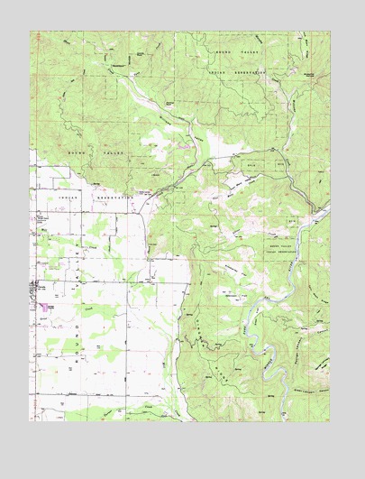 Covelo East, CA USGS Topographic Map