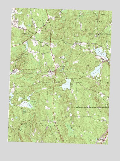 Coventry Center, RI USGS Topographic Map
