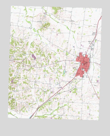 Covington, TN USGS Topographic Map