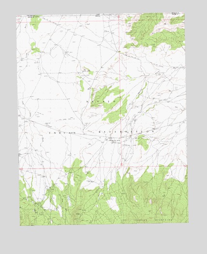 Cow Butte, AZ USGS Topographic Map