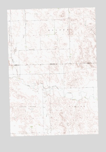Cow Butte NE, SD USGS Topographic Map
