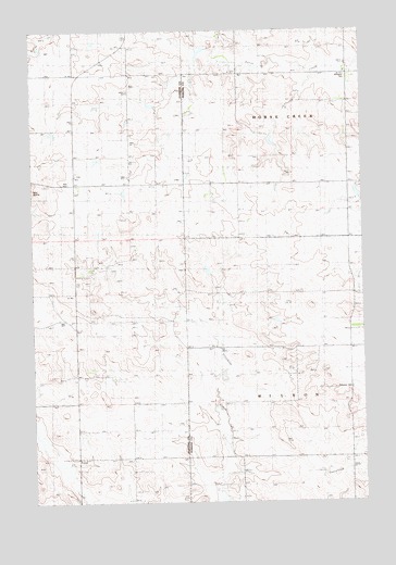 Cow Butte SW, SD USGS Topographic Map