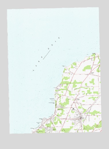 Angola, NY USGS Topographic Map