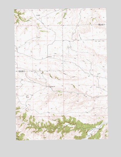 Cow Face Hill, MT USGS Topographic Map