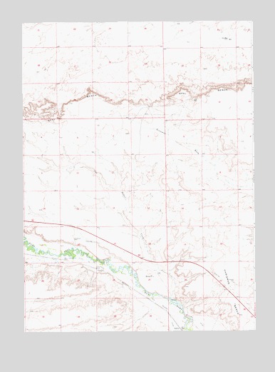 Cow Hollow Creek, WY USGS Topographic Map