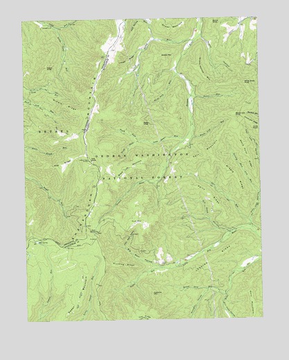 Cow Knob, VA USGS Topographic Map