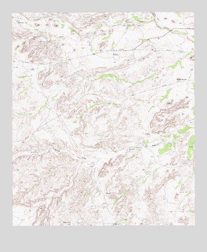Cow Mountain, TX USGS Topographic Map