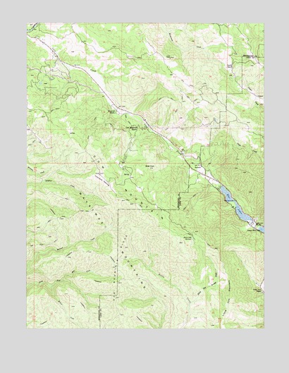 Cow Mountain, CA USGS Topographic Map