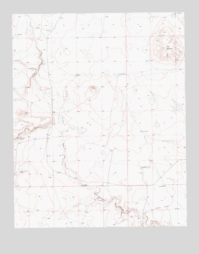 Cow Mountain, NM USGS Topographic Map