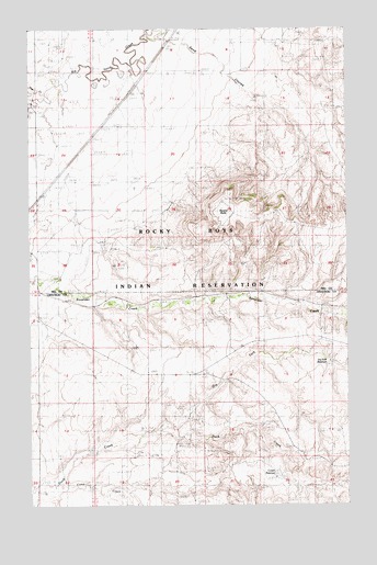 Cowan Reservoir, MT USGS Topographic Map
