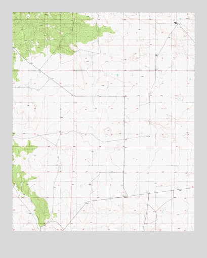 Cowboy Mesa NW, NM USGS Topographic Map