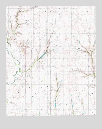 Cowden, OK USGS Topographic Map