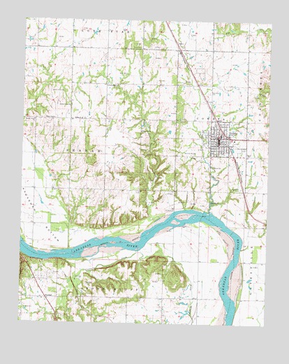 Coweta, OK USGS Topographic Map