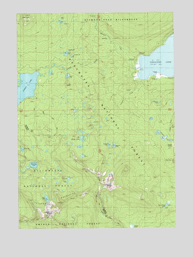 Cowhorn Mountain, OR USGS Topographic Map