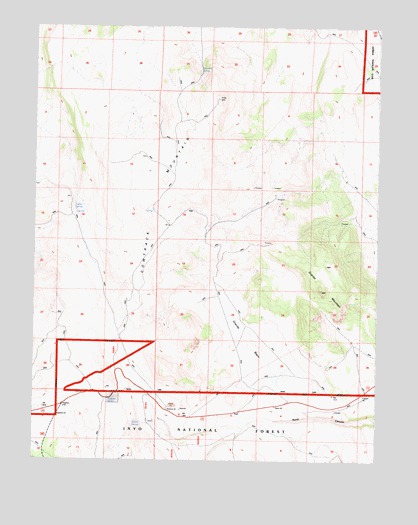 Cowtrack Mountain, CA USGS Topographic Map