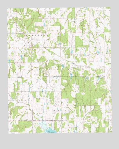 Cox City, OK USGS Topographic Map