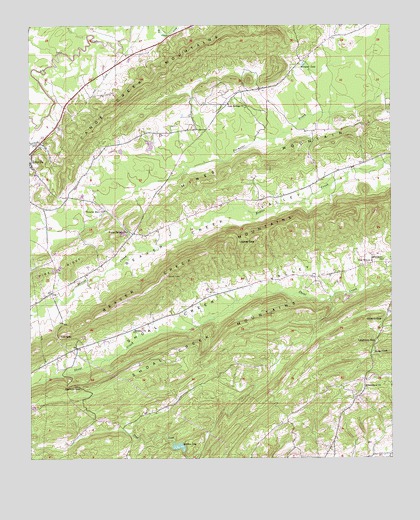 Cox Gap, AL USGS Topographic Map