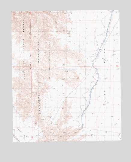 Coxcomb Mountains, CA USGS Topographic Map
