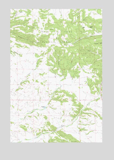 Coxcombe Butte, MT USGS Topographic Map