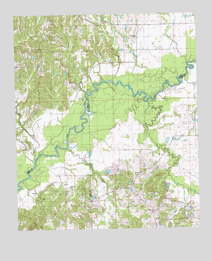 Coxs Ferry, MS USGS Topographic Map