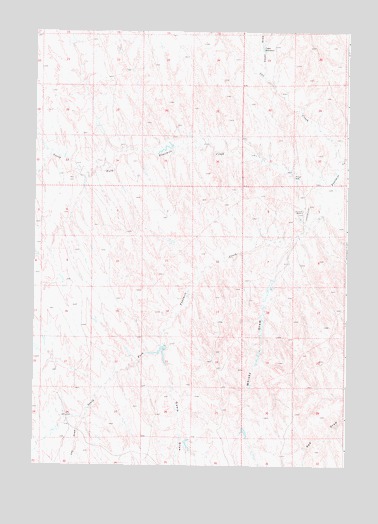 Coyer Reservoir, WY USGS Topographic Map