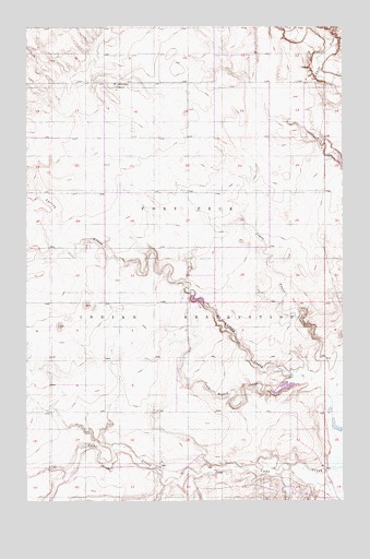 Coyote Coulee, MT USGS Topographic Map