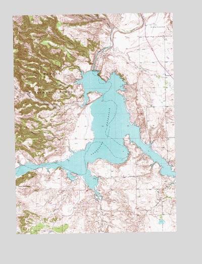 Angostura Reservoir, SD USGS Topographic Map