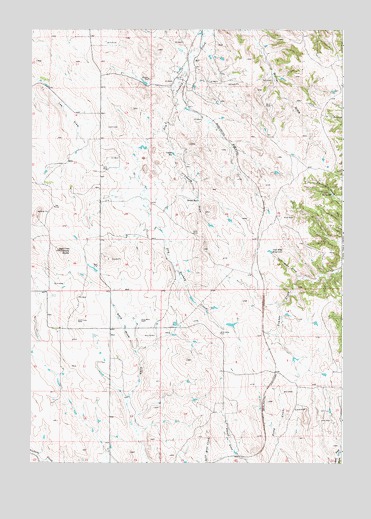 Coyote Draw, WY USGS Topographic Map
