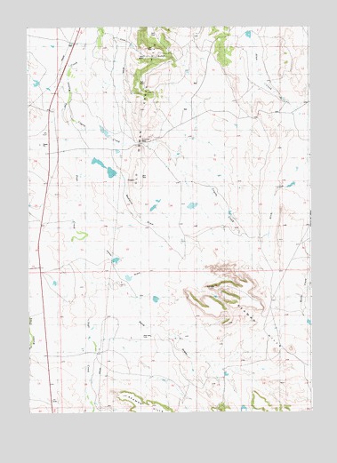 Coyote Gap, WY USGS Topographic Map