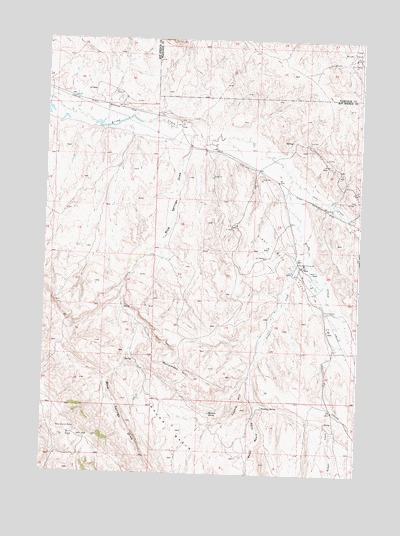 Coyote Hill, WY USGS Topographic Map