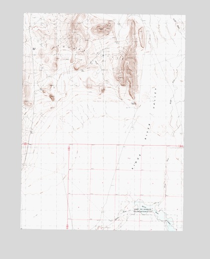 Coyote Hills, NV USGS Topographic Map