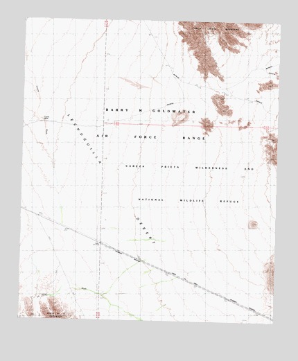 Coyote Water, AZ USGS Topographic Map