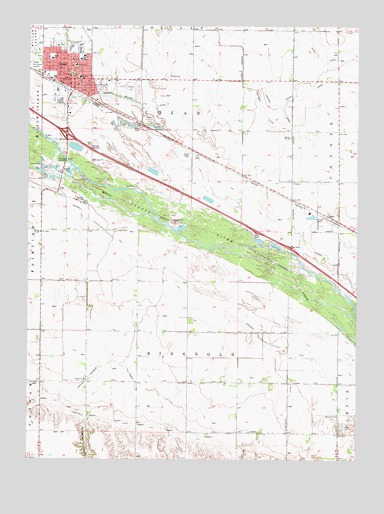 Cozad, NE USGS Topographic Map