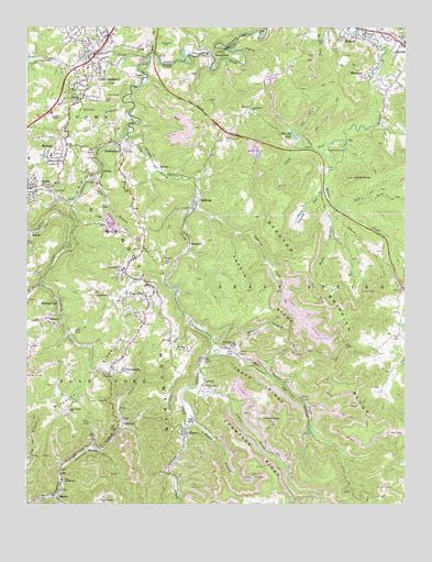 Crab Orchard, WV USGS Topographic Map