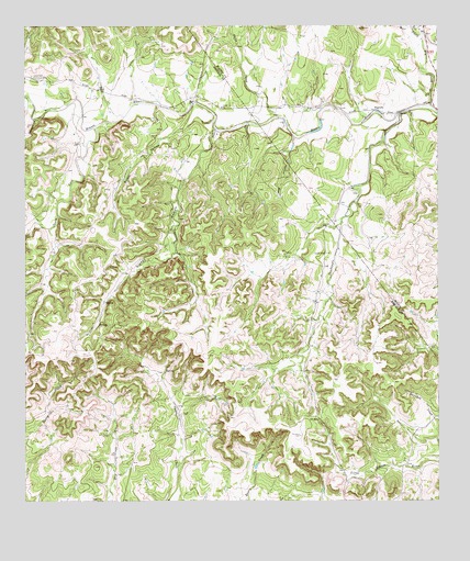 Crabapple Creek, TX USGS Topographic Map