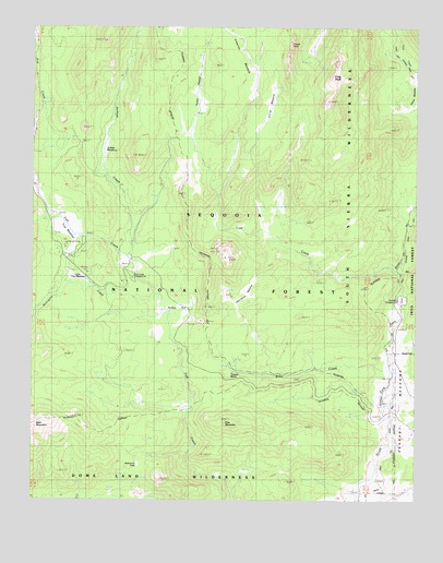 Crag Peak, CA USGS Topographic Map