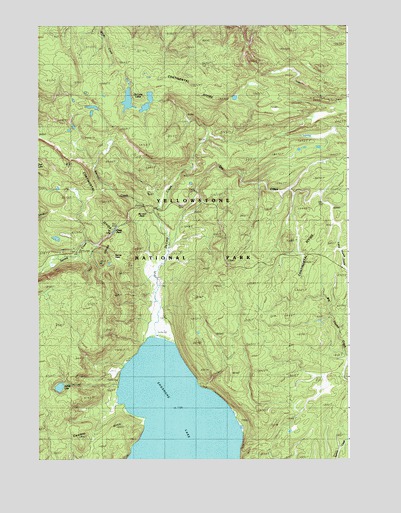 Craig Pass, WY USGS Topographic Map