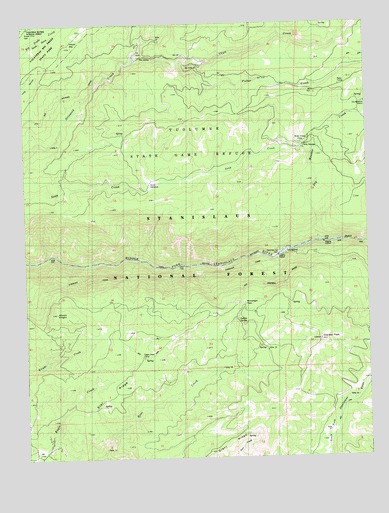 Crandall Peak, CA USGS Topographic Map