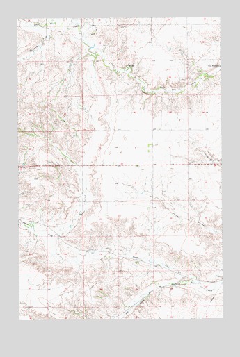 Crane NE, MT USGS Topographic Map